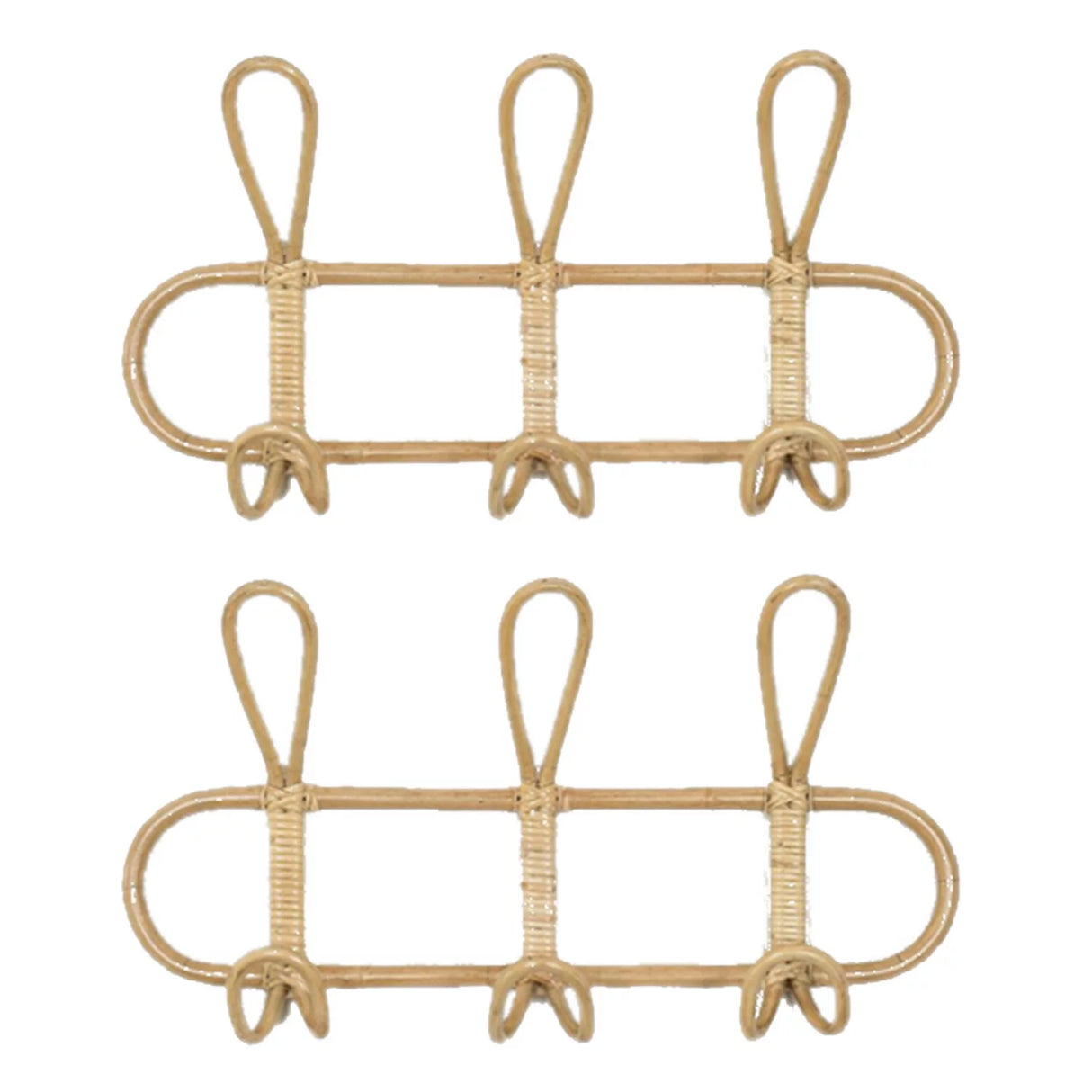 Kids Room Decor Hanger Rattan Wall Hooks Kids Garments Organizer Rack Clothes Hat Hanging Hook Rattan Hanger - V.I.P Digital Presence