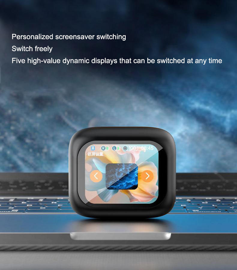 Full color touch screen ANC+ENC dual noise reduction Bluetooth earphones in ear multifunctional new wireless earphones - V.I.P Digital Presence