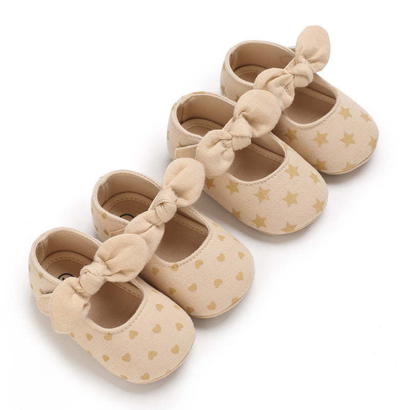 Spring And Autumn Models 0-1 Year Old Baby Toddler Shoes Soft Bottom Baby Shoes Soft Rubber Bottom Breathable Princess Shoes - V.I.P Digital Presence