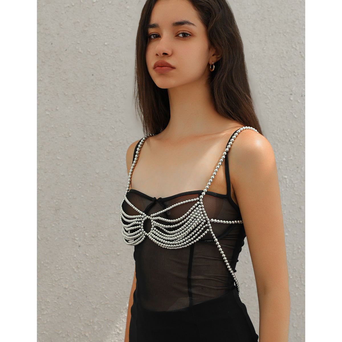 Minimalist party butterfly corset chain women's body chain imitation pearl tassel waist chain shoulder chain jewelry - V.I.P Digital Presence