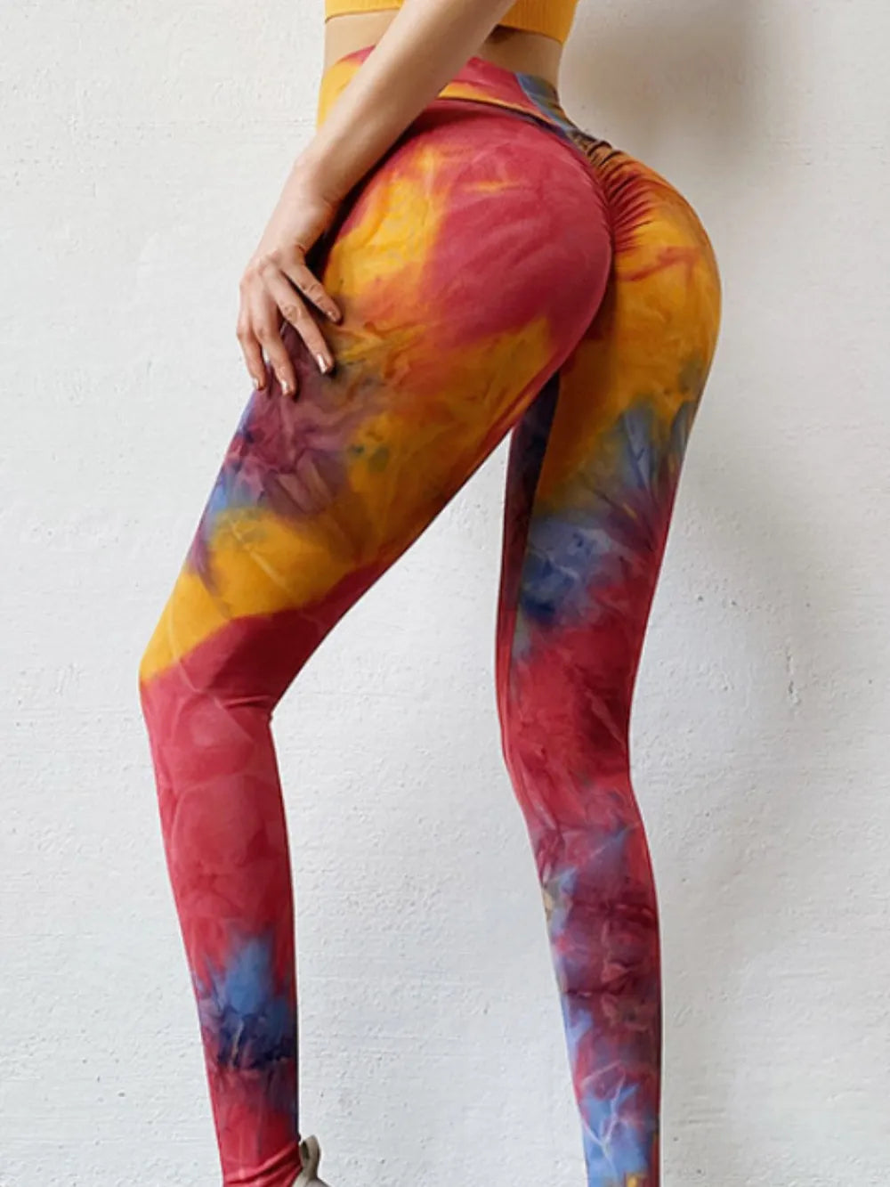 Tie-Dye High Waist Active Leggings - V.I.P Digital Presence