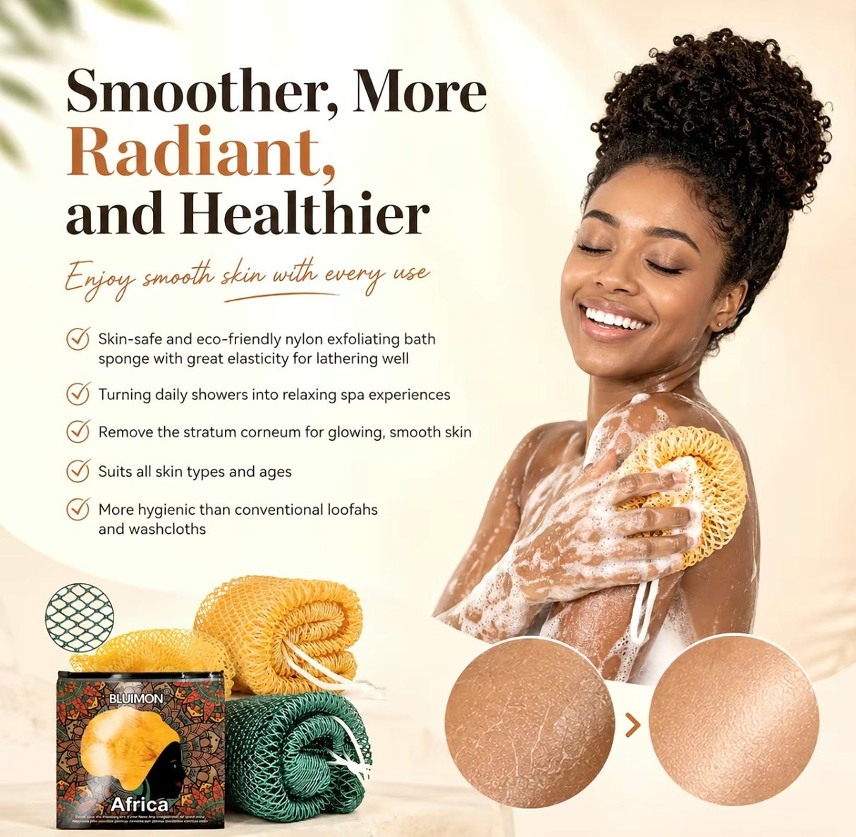 AfriGlow Exfoliating Sponge