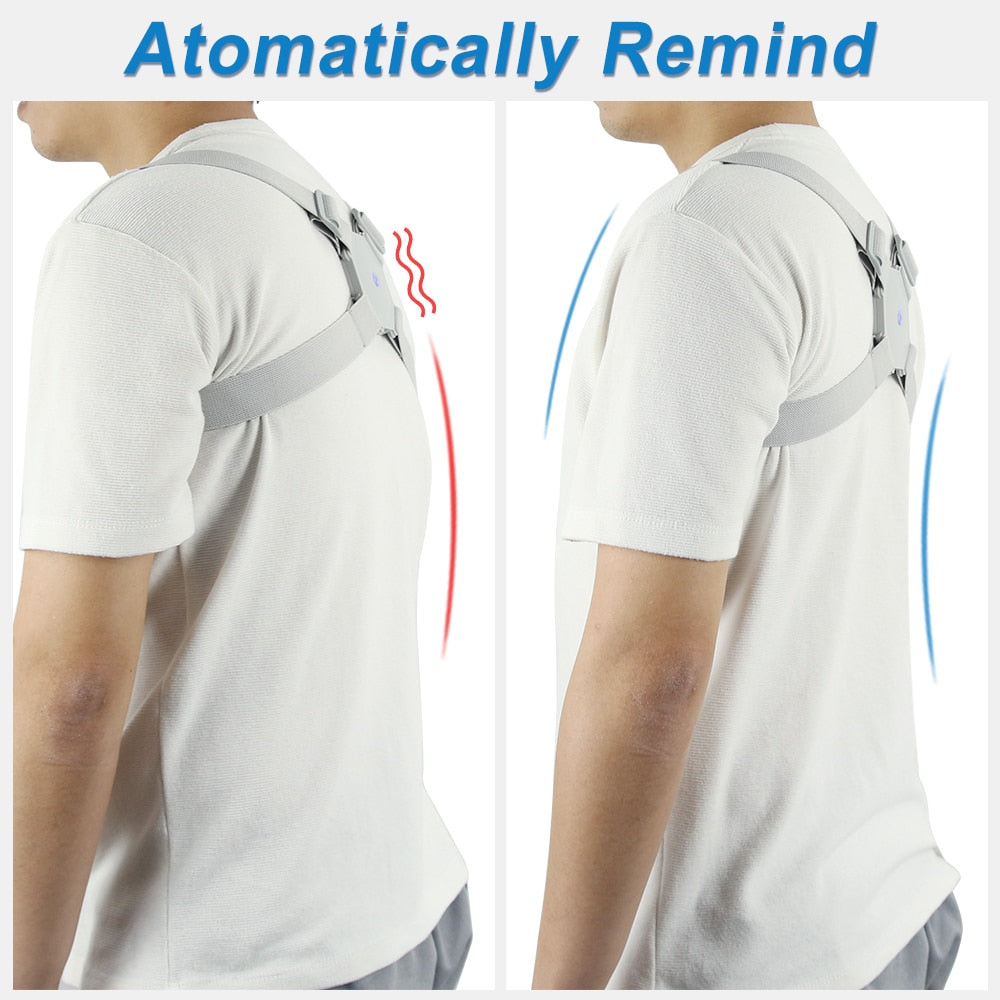 Adjustable Intelligent Posture Trainer Smart Posture Corrector Upper Back Brace Clavicle Support for Men and Women Pain Relief - V.I.P Digital Presence