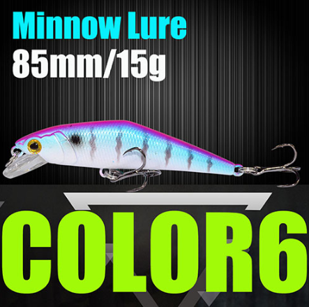 Señuelo de pesca AFISHLURE Wobblers Trucha 85 mm/15 g Minnow Cebos duros Iscas Artificial Pesca Leurre