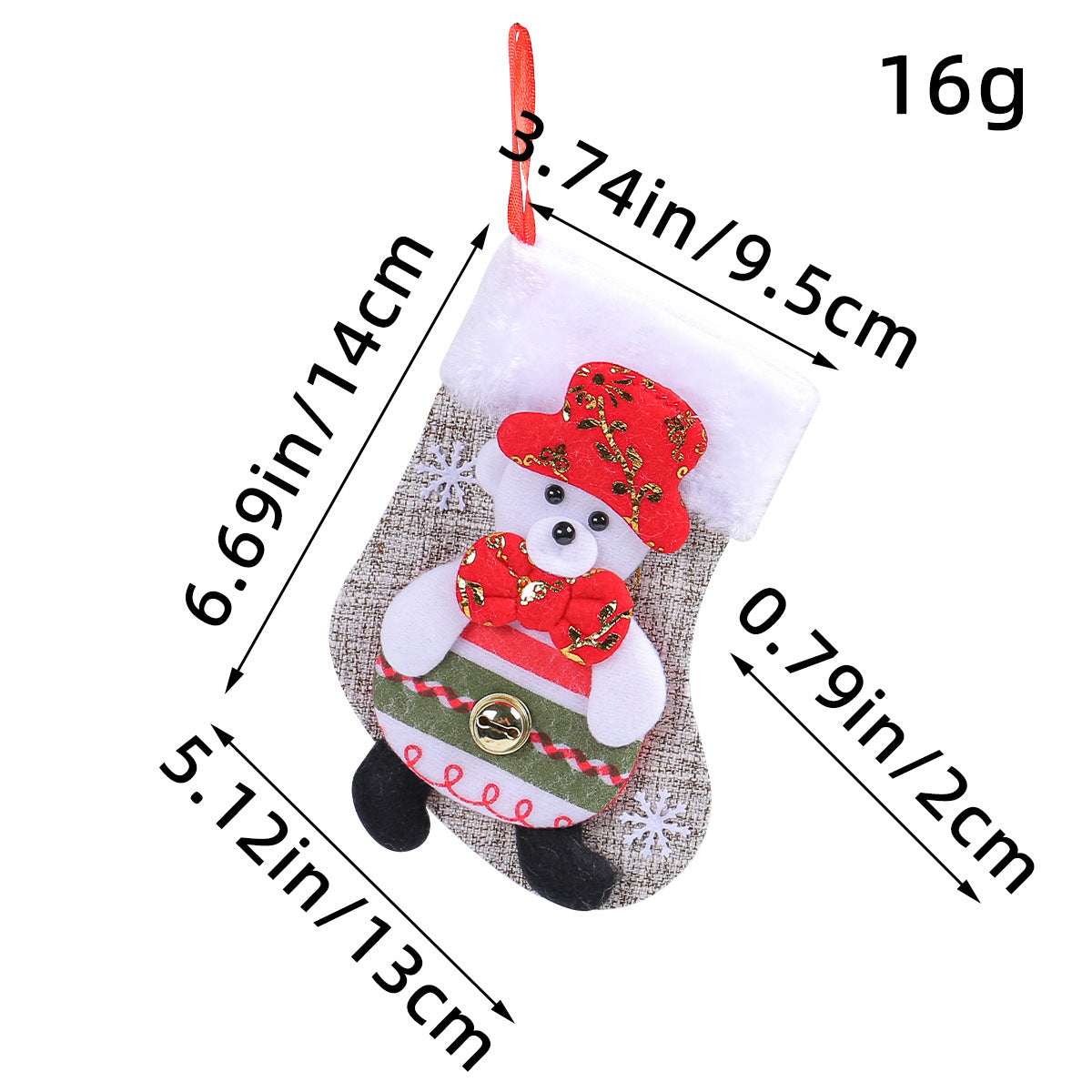 Christmas Doll Socks Cartoon Plush Christmas Socks Christmas Tree Pendant Santa Claus Snowman Candy Gift Bag - V.I.P Digital Presence