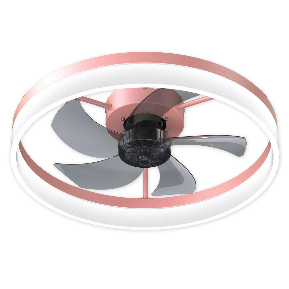 Ceiling Fans with Lights Dimmable LED Embedded installation of thin modern ceiling fans(Pink) - V.I.P Digital Presence