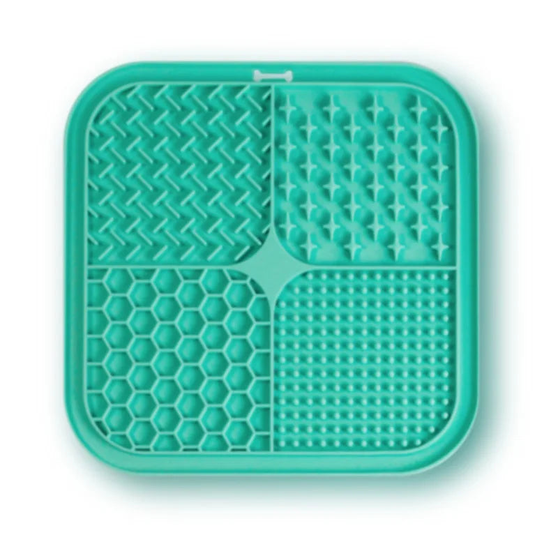 Pet Licking Mat Silicone Pet Food Suction Cup Licking Mat Slow Feeding Mat Anti-choking Slow Food Basin - V.I.P Digital Presence