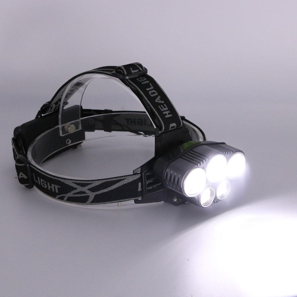 LED Headlamp 5 CREE XM-L T6 15000 lumens LED USB Camping Hike Emergency Light - V.I.P Digital Presence