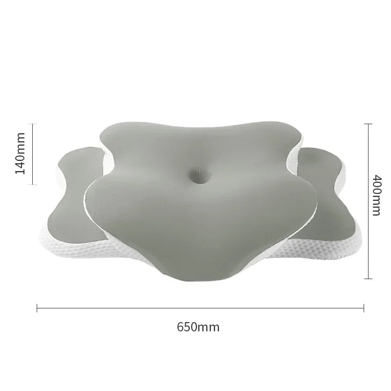 Ice Silk Pillowcase Ergonomic Cervical Pillow Memory Foam Pillow Neck Pain Relief Comes Adjustable Home for Back Side Sleepers - V.I.P Digital Presence