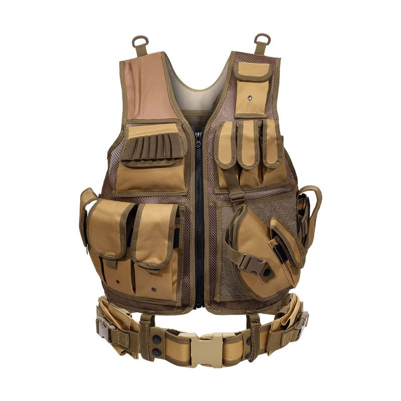 Wholesale Outdoor 6000D Nylon Multi-Pocket Gear Hunting Camouflage Breathable Training Equipment Tactical Grid Vest - V.I.P Digital Presence