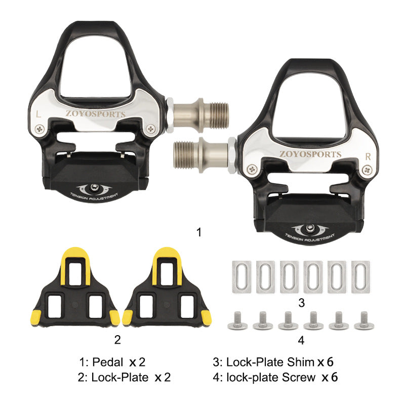 Road Bicycle Lock Pedal Ultra-Light Self-Locking Pedal Bicycle With Cleat Lock Pedal Road Bike Riding Equipment - V.I.P Digital Presence