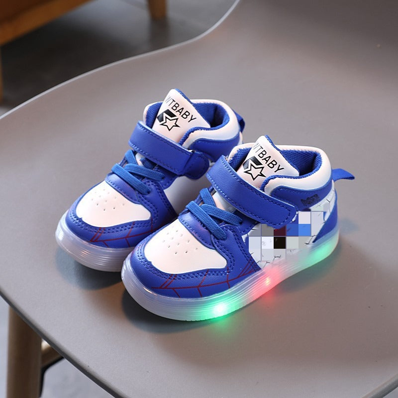Luminous casual shoes, baby soft soled shoes, luminous shoes, boys and girls board shoes - V.I.P Digital Presence