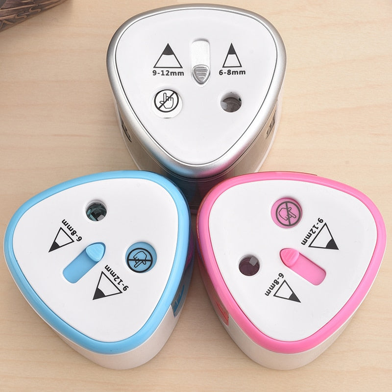 New Automatic pencil sharpener Two-hole Electric Switch Pencil Sharpener stationery Home Office School Supplies - V.I.P Digital Presence