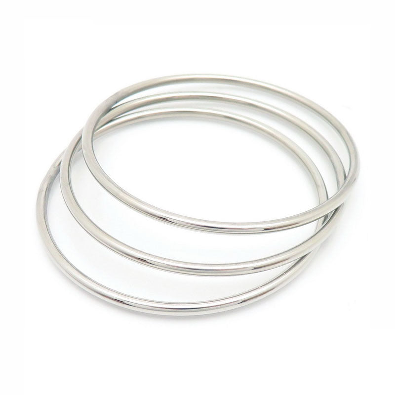 3mm smooth plain circular ring bracelet with multiple layers for wearing wristbands and accessories - V.I.P Digital Presence