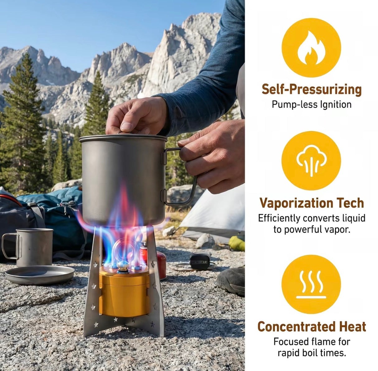FlameCore Camp Stove