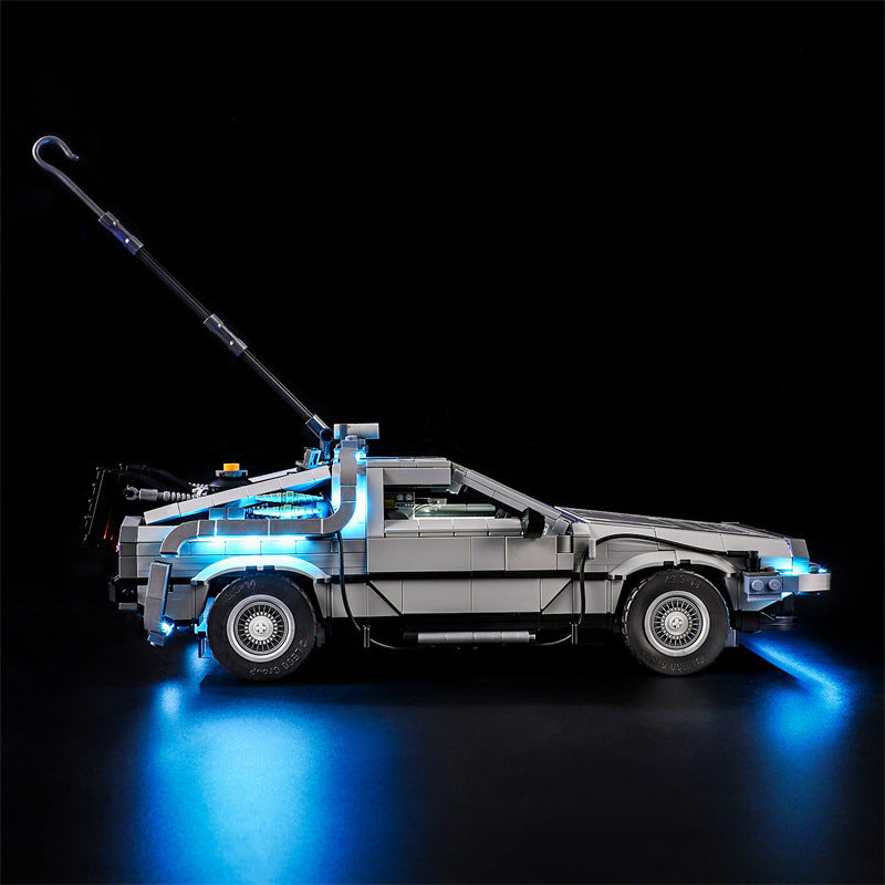 Compatible with LEGO 10300 Back to the Future Time Machine LED Lighting Mechanical Assembly Building Blocks Toy Models Lighting - V.I.P Digital Presence