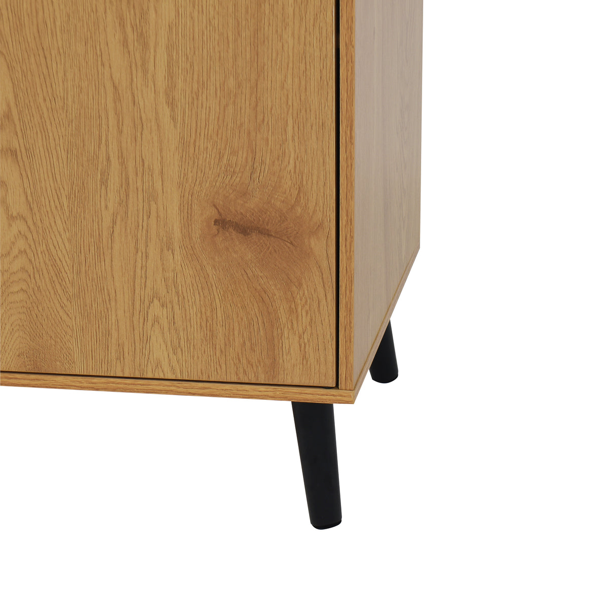 Side panel buffet cabinet with storage room, 47.2 "natural wood color kitchen cabinet with 3 drawers and 2 doors - V.I.P Digital Presence