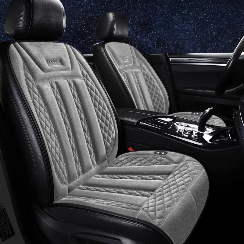 Car heated seat cushion winter single seat car electric heating modified plush seat cushion 12V24V warm - V.I.P Digital Presence