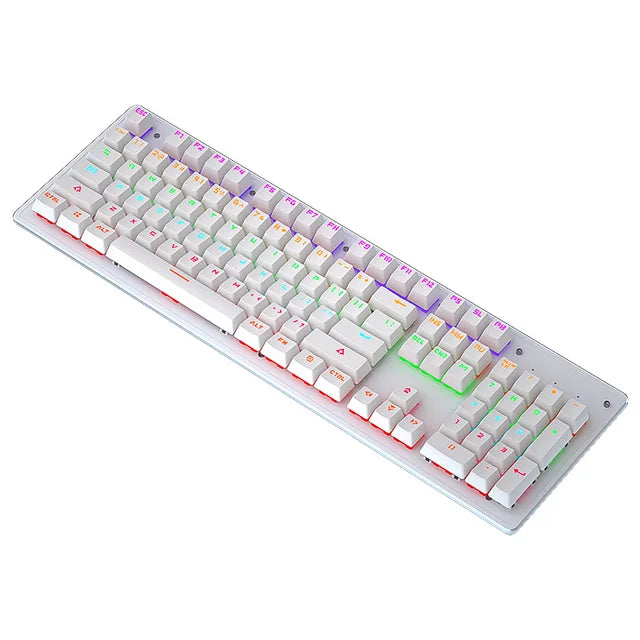 Cracked K880 Hot Swappable Mechanical Keyboard, Esports Game, Green Axis Office Computer Keyboard, Wired Mechanical Keyboard - V.I.P Digital Presence