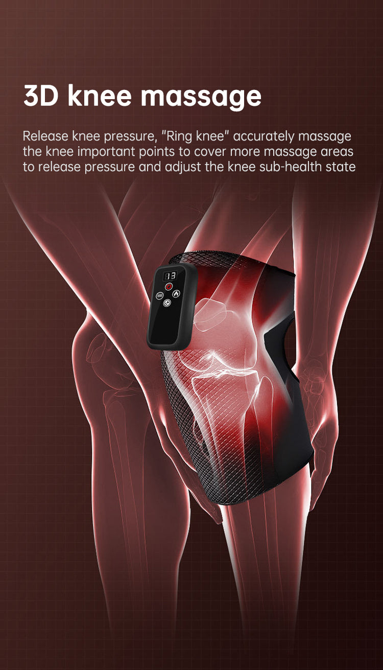 Electric heating knee massage instrument, vibration moxibustion, shoulder and elbow joint pain, hot compress knee massager for old cold legs - V.I.P Digital Presence