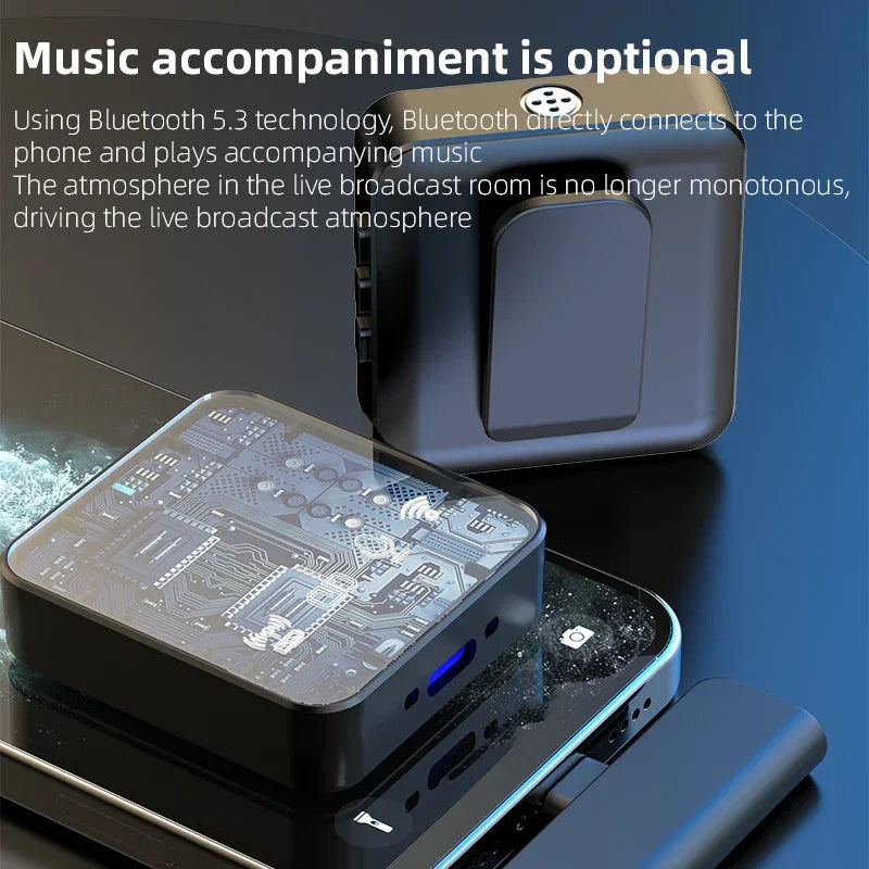 Wireless lavalier microphone, microphone clip, internet celebrity live streaming equipment, short video noise reduction recording, Bluetooth microphone - V.I.P Digital Presence