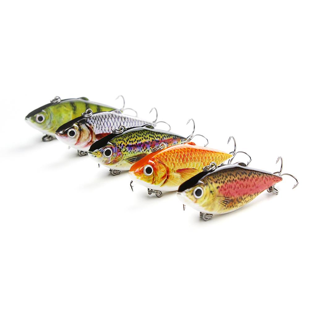 Señuelo de pesca realista Mmlong Vib Crankbait de 2,5/8,6 g, de hundimiento lento, para peces duros.