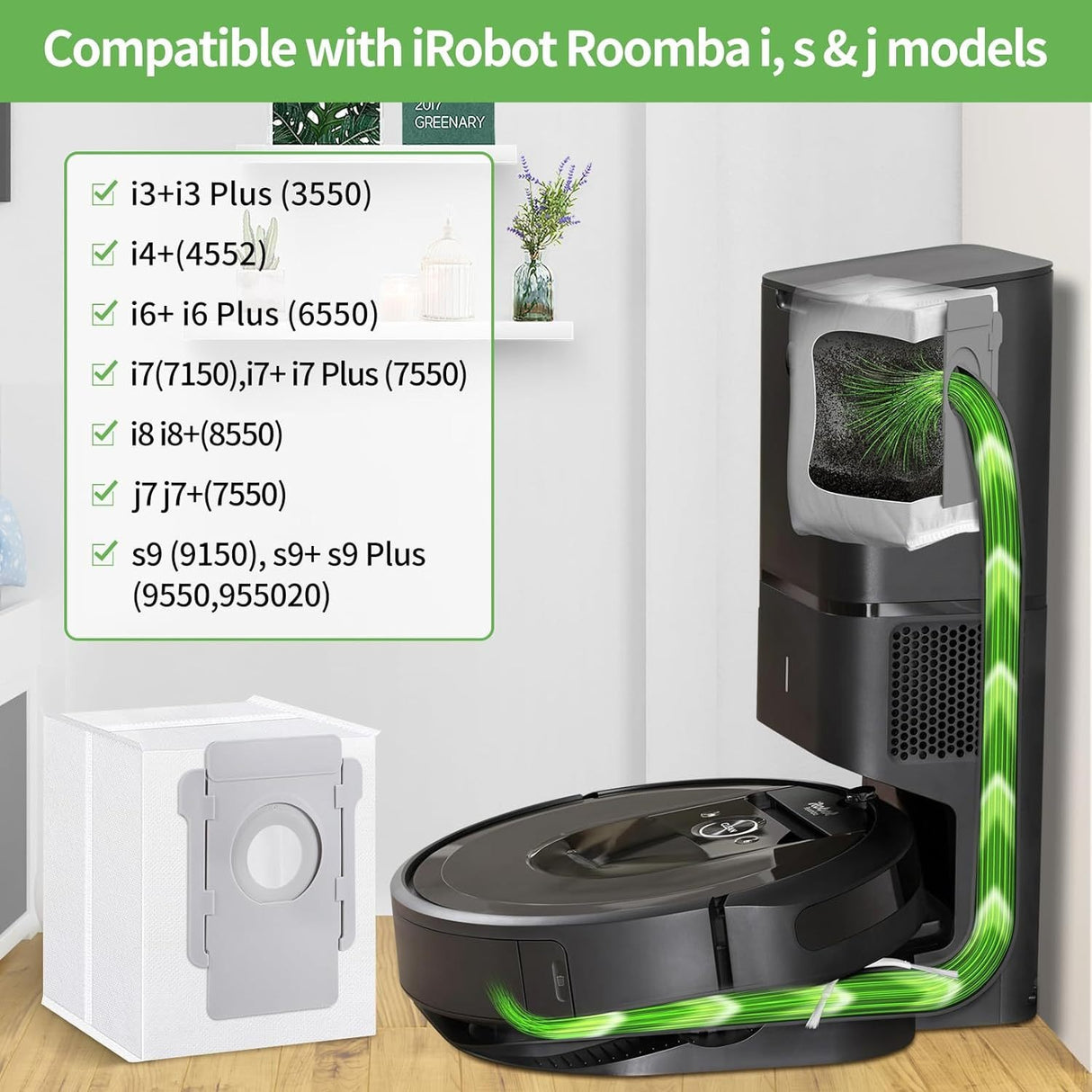 Compatible with iRobot Robert dust bag sweeping robot accessories i7+i3/E5/E6/S9/J7 dust bags - V.I.P Digital Presence