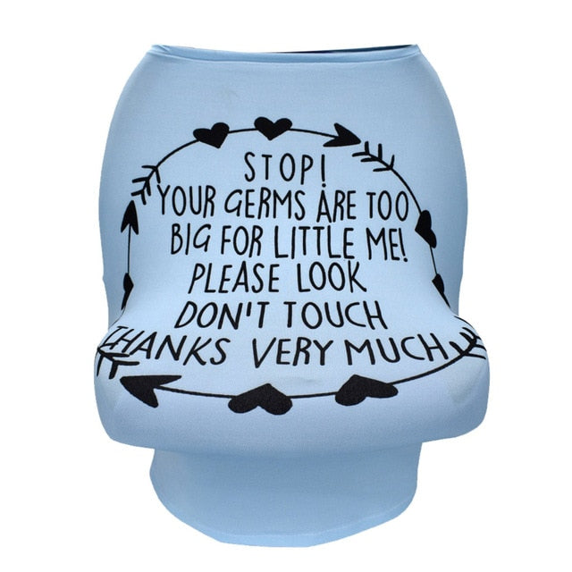 Funda elástica multifunción para asiento de coche de bebé, funda de lactancia, funda para carrito de compras, funda para carrito de supermercado, capota para asiento de coche