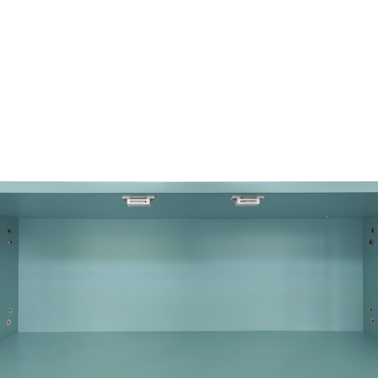 Modern Shoe Storage Bench with Hidden Storage and Upholstered Cushions for Bedside, Living Room and Entryway (Tiffany Blue) - V.I.P Digital Presence