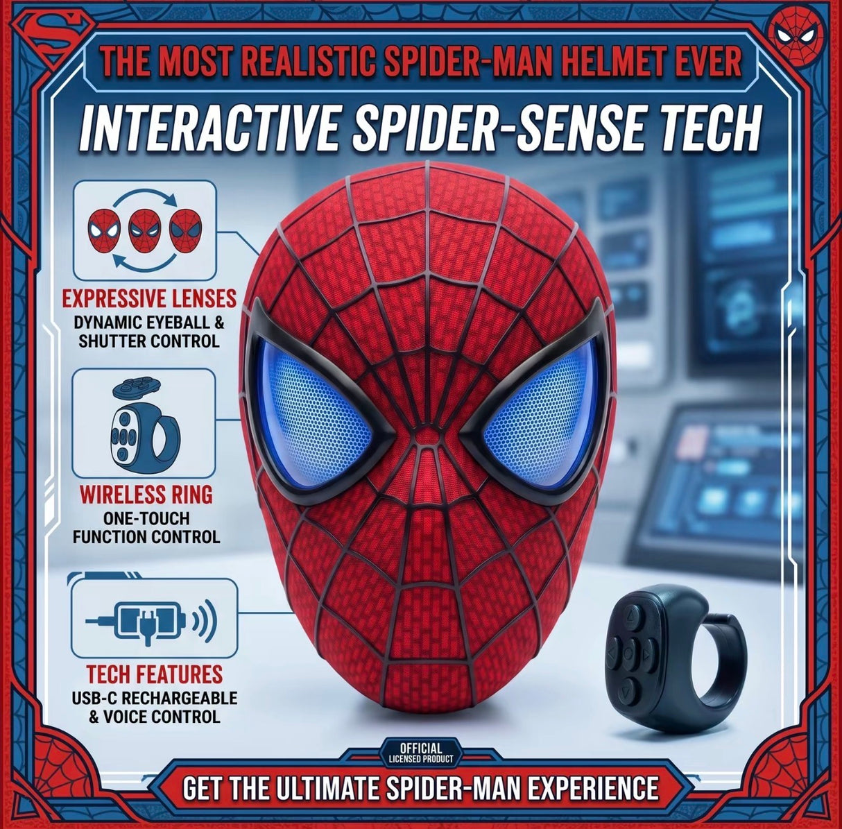 GlowHero LED Cosplay Mask