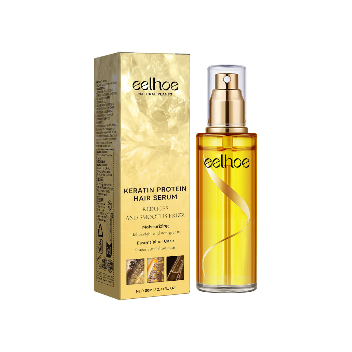 Keratin Hair Essence Spray, Hair Repair To Improve Dry Curly Frizz Pomade Essence - V.I.P Digital Presence