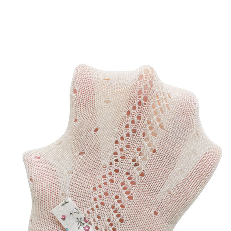 Hollow Mesh Floral Bow Princess Socks Combed Cotton Girls Stockings - V.I.P Digital Presence