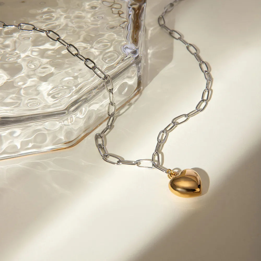 Stainless Steel Heart Pendant Necklace - V.I.P Digital Presence