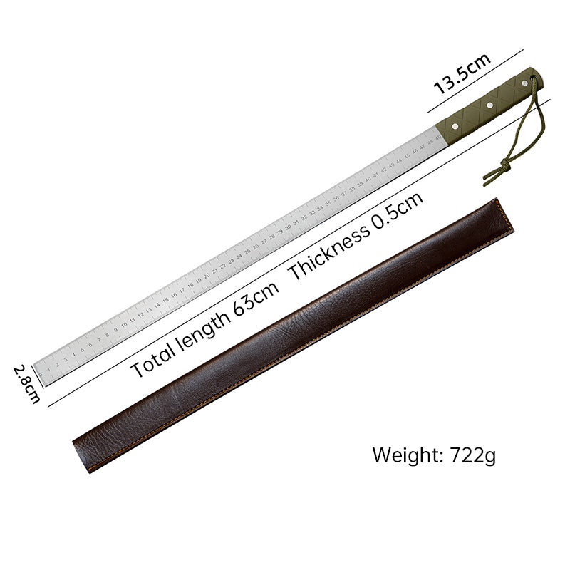 20 - Inch Dual - Scale Stainless Steel Ruler, thickened quenched steel, with random lanyard, great for drawing & measuring. - V.I.P Digital Presence
