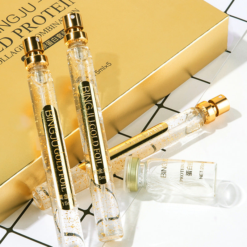 Ice Chrysanthemum Gold Protein Line Line Engraving Facial Light Lines Lifting Firming Micro-Engraving Set Box Skin Care Products - V.I.P Digital Presence
