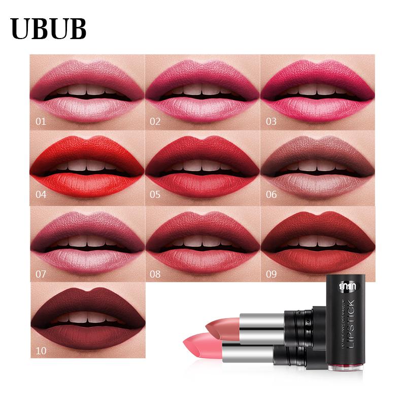 UBUB Waterproof Moisturizer Smooth Lipstick Luxury Velvet Lip Stick Matte Long Lasting Sexy Lips Beauty Makeup Women Gift - V.I.P Digital Presence