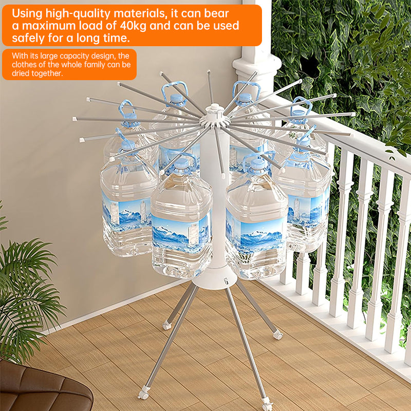 V2 Octopus Round Drybox 1, a portable single-tripod folding drying rack for up to 16 pieces (40kg) of laundry, round and foldabl - V.I.P Digital Presence