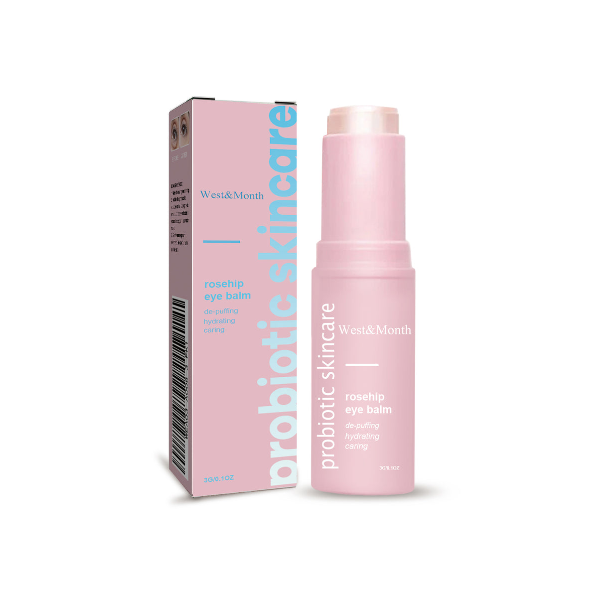 Rosehip Eye Cream Stick, Eye Area Moisturizing Light Line Dark Circles Lift Firming Eye Cream - V.I.P Digital Presence