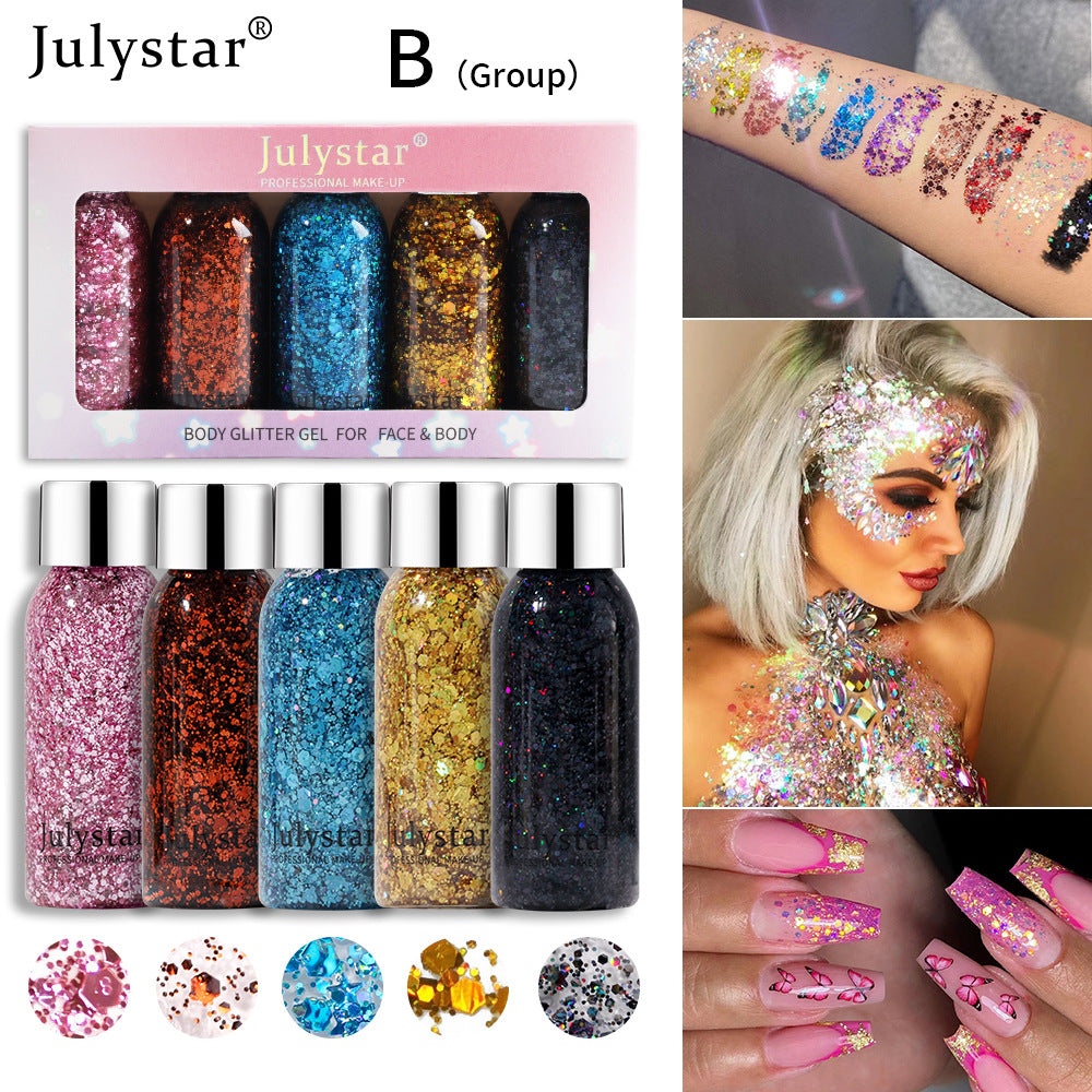 Color Gold Cong Sequins Eyeshadow Liquid High Color Makeup Dazzling Performance Blue Liquid Eyeshadow - V.I.P Digital Presence