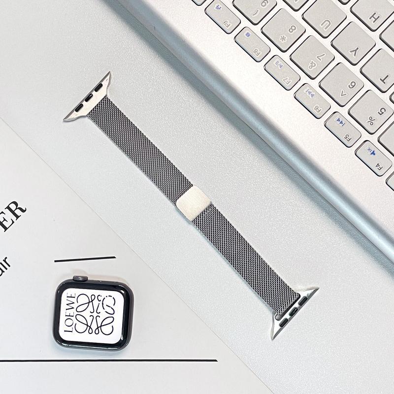 Apple Watch S7/S8 Thin Milanese Loop Strap for iWatch Series 9 - V.I.P Digital Presence