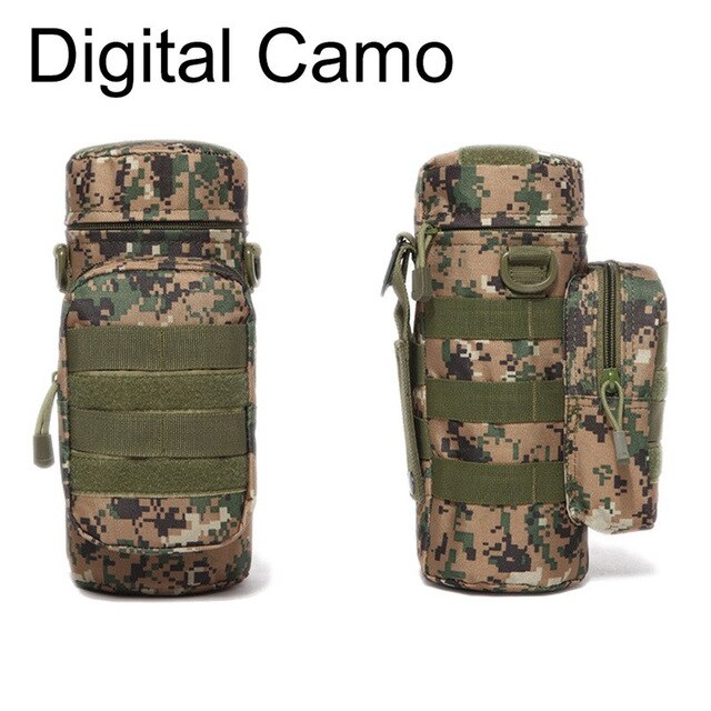 Outdoor Water Bottle Pouch Military Tactical Molle Kettle Case Waist Bag Multifunction Pockets EDC Gear Camping Hiking Riding - V.I.P Digital Presence