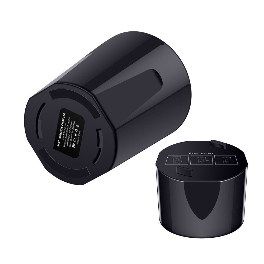 10W Car Wireless Charger Cup with USB Output for iPhoneXS MAX/XR/X/8 SAMSUNG Galaxy S9/S8/S7/S6/Note8/Note5 edge for PIXEL 3XL - V.I.P Digital Presence