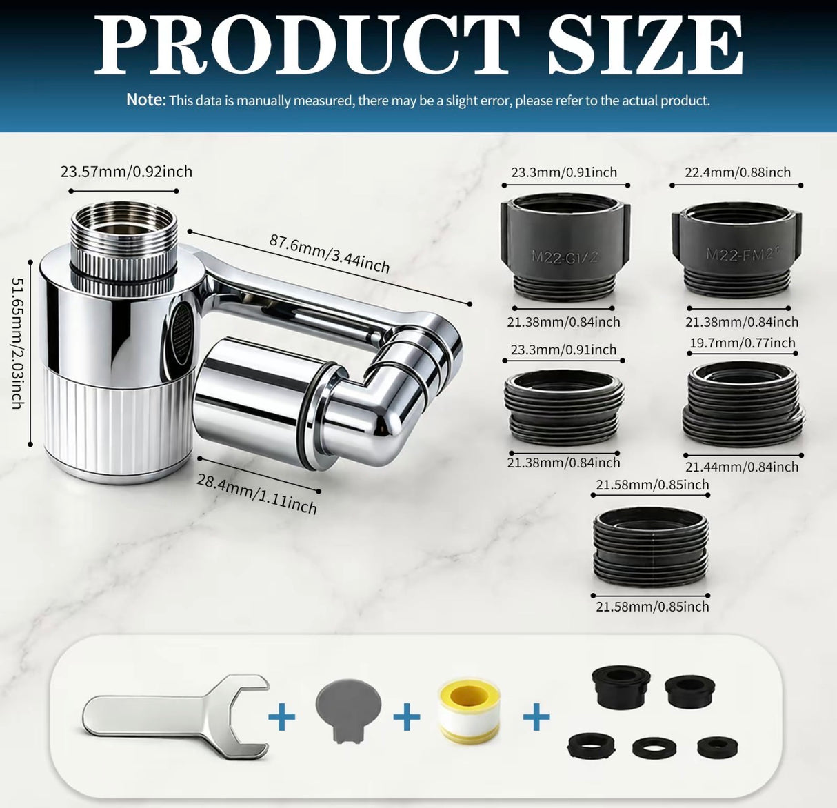 AquaSwirl Faucet Aerator Filter