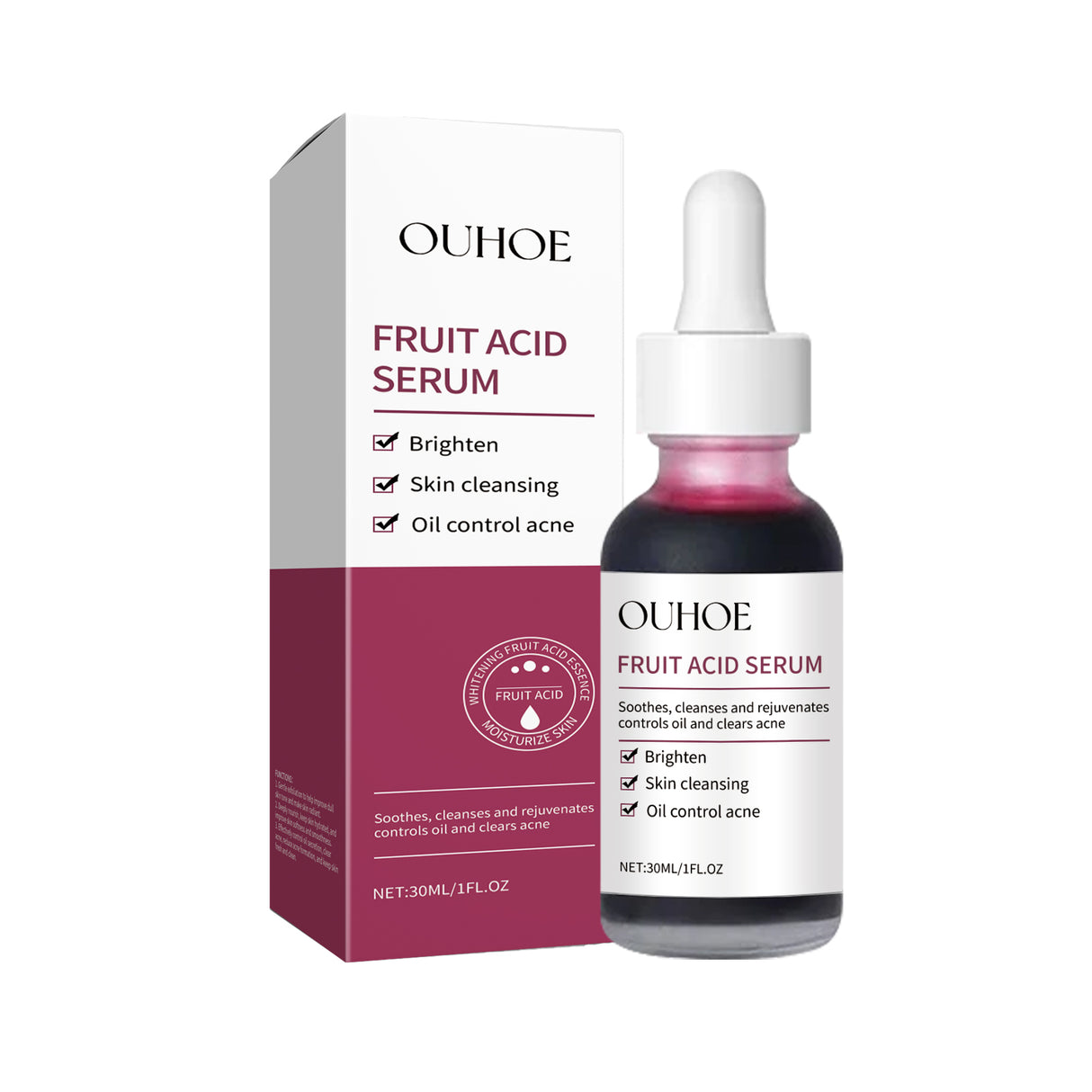 Fruit Acid Purifying Essence, Gentle Exfoliating, Moisturizing And Moisturizing Daily Skin Care Essence - V.I.P Digital Presence