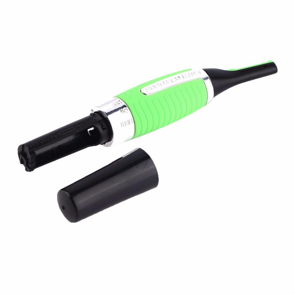 Micro Precision Eyebrow Ear Nose Trimmer Removal Clipper Shaver Personal Electric Built In LED Light Face Care Hair Trimmer - V.I.P Digital Presence