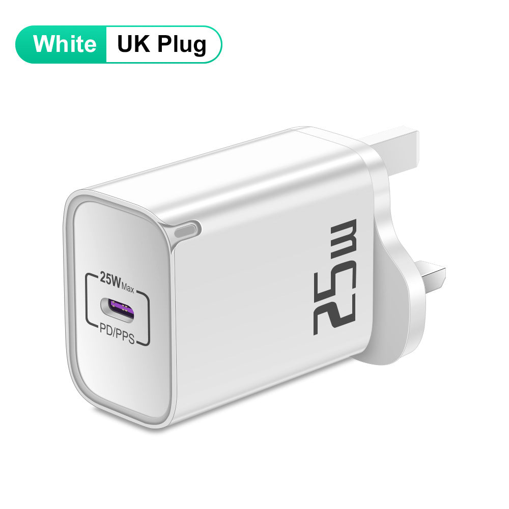 Cargador de teléfono móvil de carga rápida PD de 20 W, cabezal de viaje de carga rápida PD de 20 W