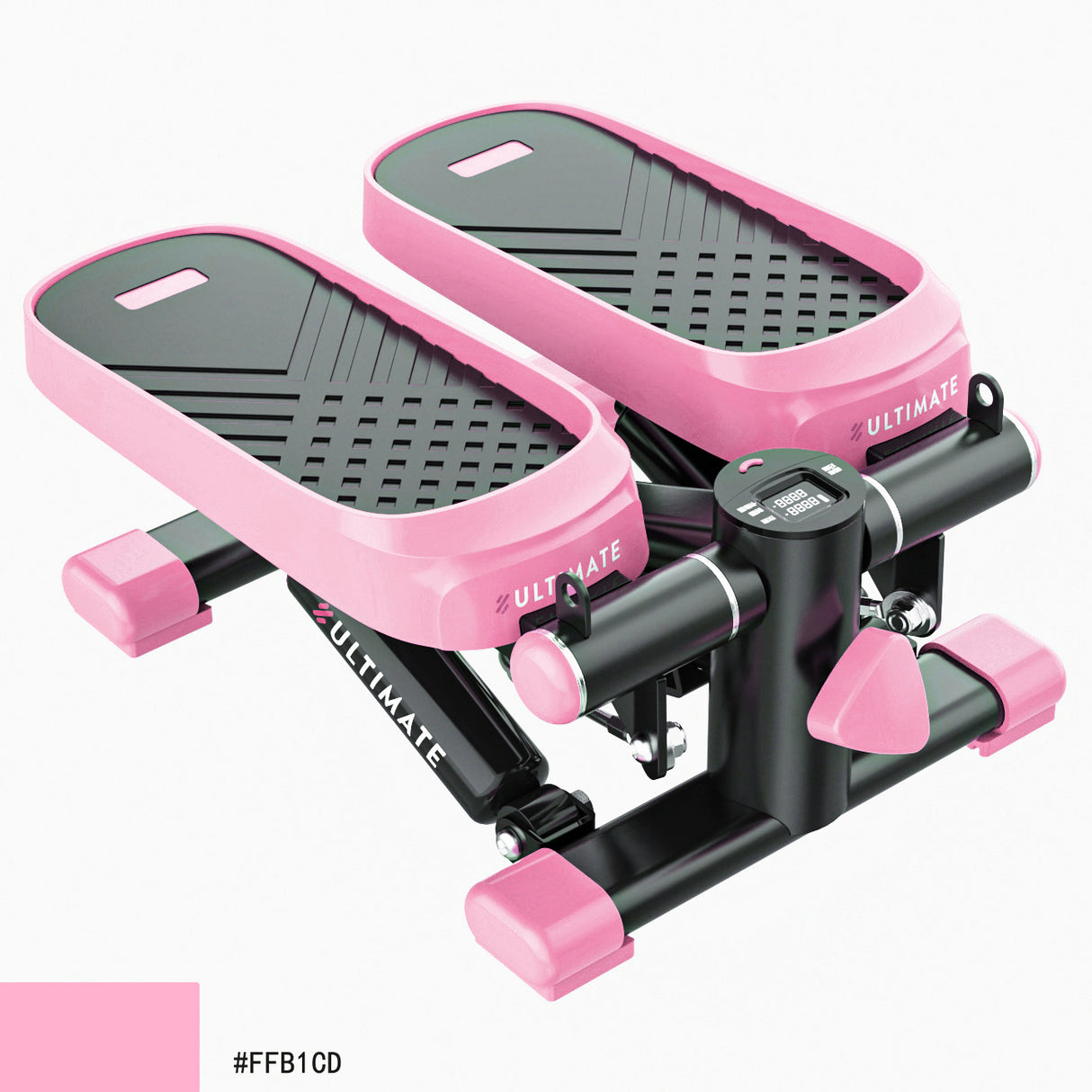 Home Office Exercise 330LBS Capacity Mini Stepper with Resistance Bands and LCD Monitor ,blue - V.I.P Digital Presence