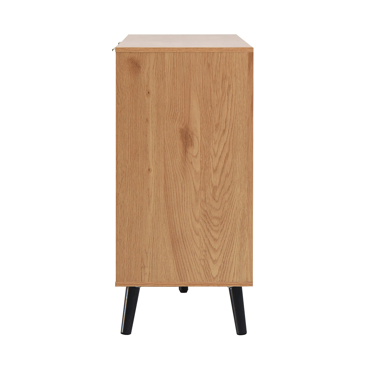 Side panel buffet cabinet with storage room, 47.2 "natural wood color kitchen cabinet with 3 drawers and 2 doors - V.I.P Digital Presence