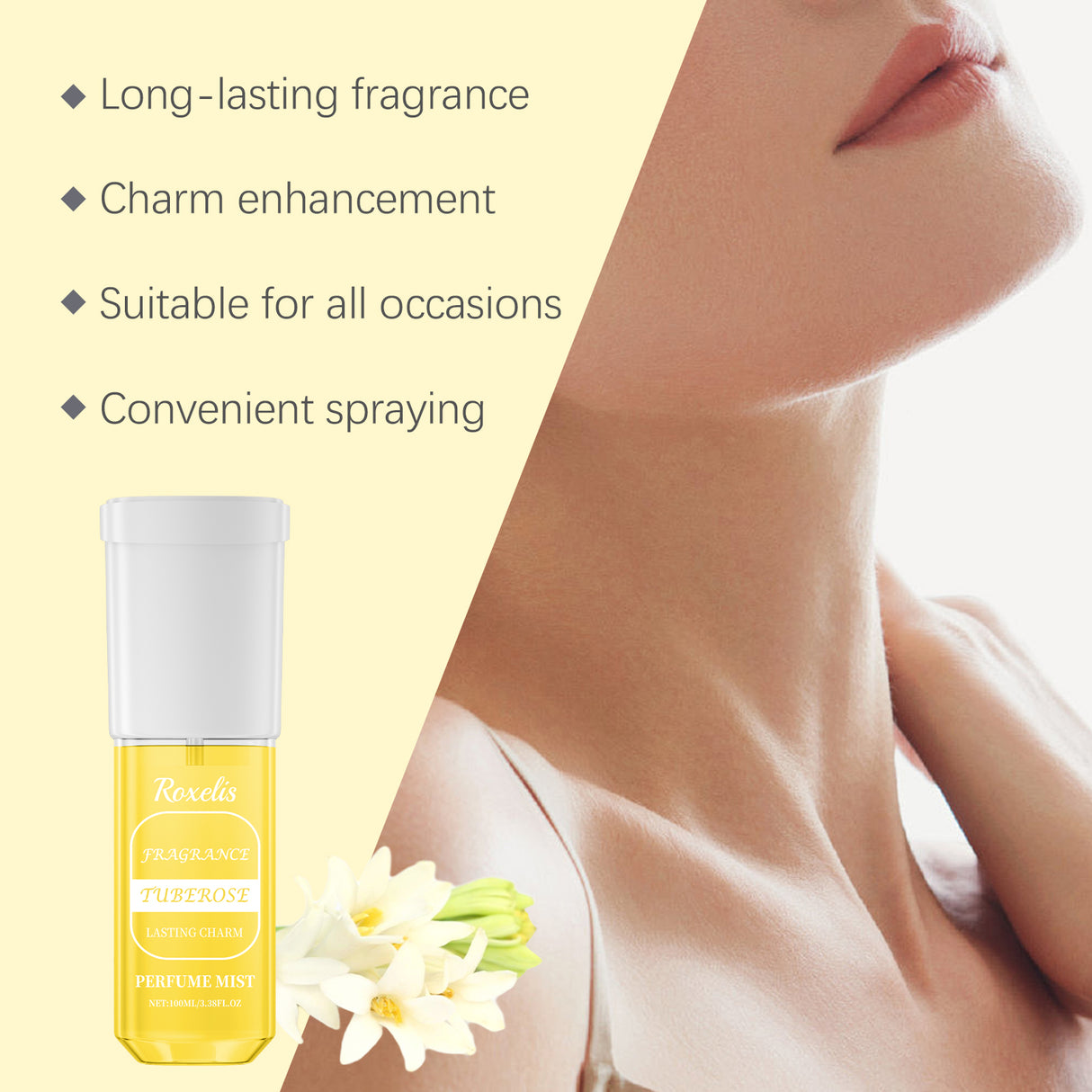 Tuberose Perfume Fresh Fragrance Mild Lasting Fragrance Exudes Charming Fragrance Niche Elegant Portable Spray - V.I.P Digital Presence