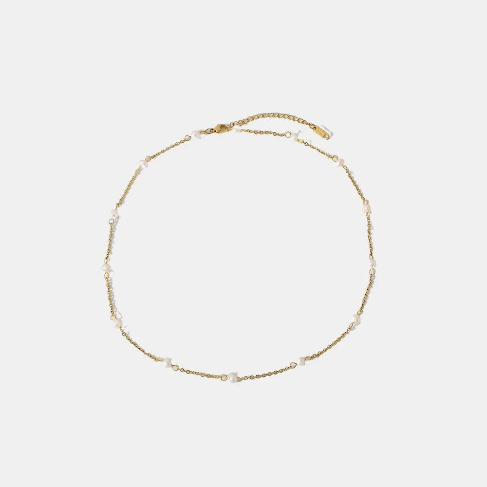 Freshwater Pearl 18K Gold-Plated Necklace - V.I.P Digital Presence